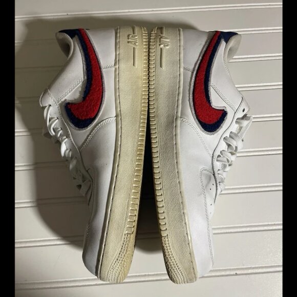 NIKE 2018 Air Force 1 07 LV8 \'Chenille Swoosh\' 823511-106 Bruce Kilgore sz 13 main image 3